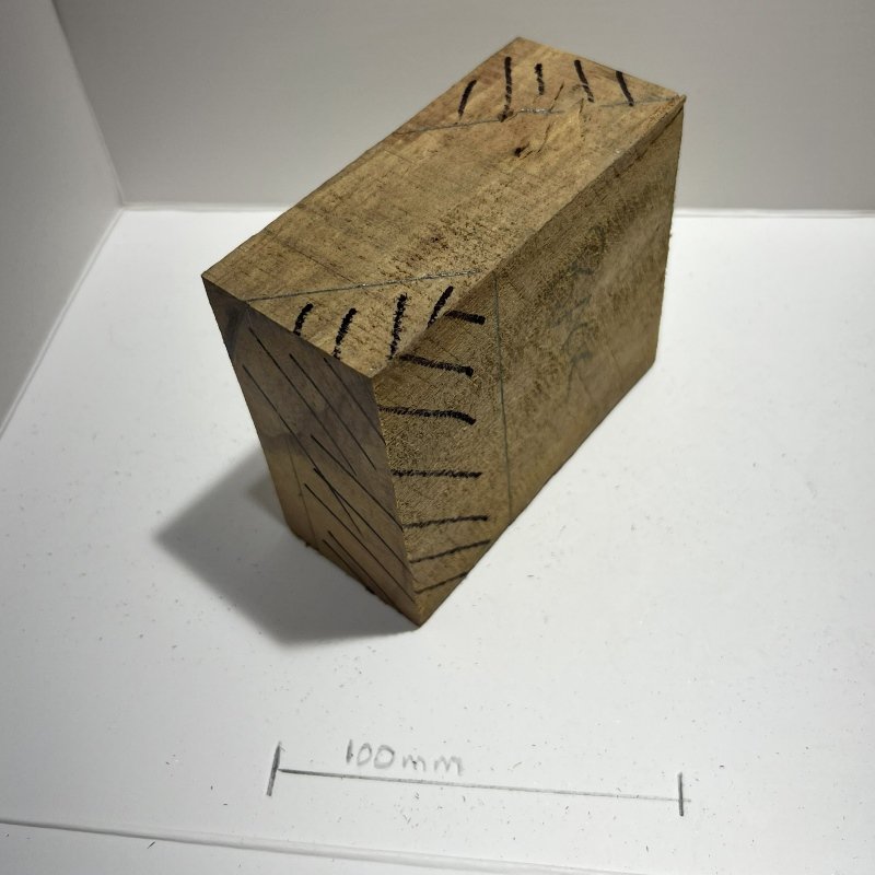 Mark the where block where you intend to cut